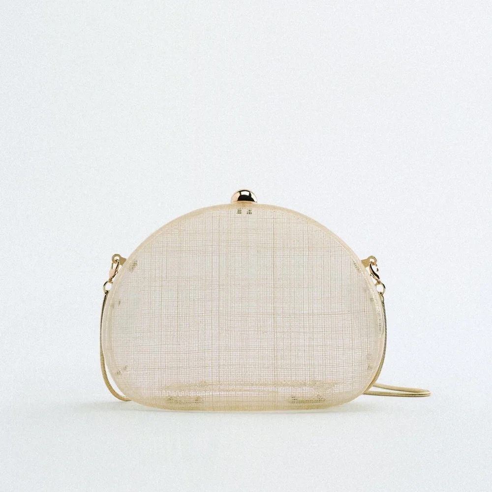 LAST 1!🔥ZARA TRANSPARENT BOX BAG_5